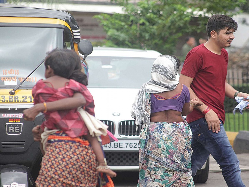  The number of beggars increased in the area of Navi Mumbai Municipal Corporation | नवी मुंबई महापालिका कार्यक्षेत्रात भिकाऱ्यांची संख्या वाढली