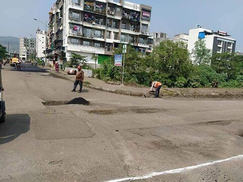 kharghar roads pothole free before pm modis visit | पंतप्रधान मोदी येती घरा, रस्त्यावरचे खड्डे विसरा; खारघरमधील रस्ते झाले चकाचक