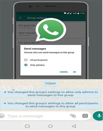 Changed WhatsApp setting for 'highest' result ... only admin | 'सर्वोच्च' निकालासाठी बदलली व्हॉटसअप सेटिंग...ओन्ली अ‍ॅडमिन