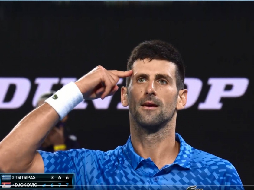 Australia Open 2023 : Australian Open: Novak Djokovic beats Stefanos Tsitsipas 6-3, 7-6, 7-6 to win record-extending 10th title  | Australia Open 2023 : नोव्हाक जोकोव्हिचने जिंकले ऑस्ट्रेलियन ओपन; राफेल नदालच्या वर्ल्ड रेकॉर्डशी बरोबरी 