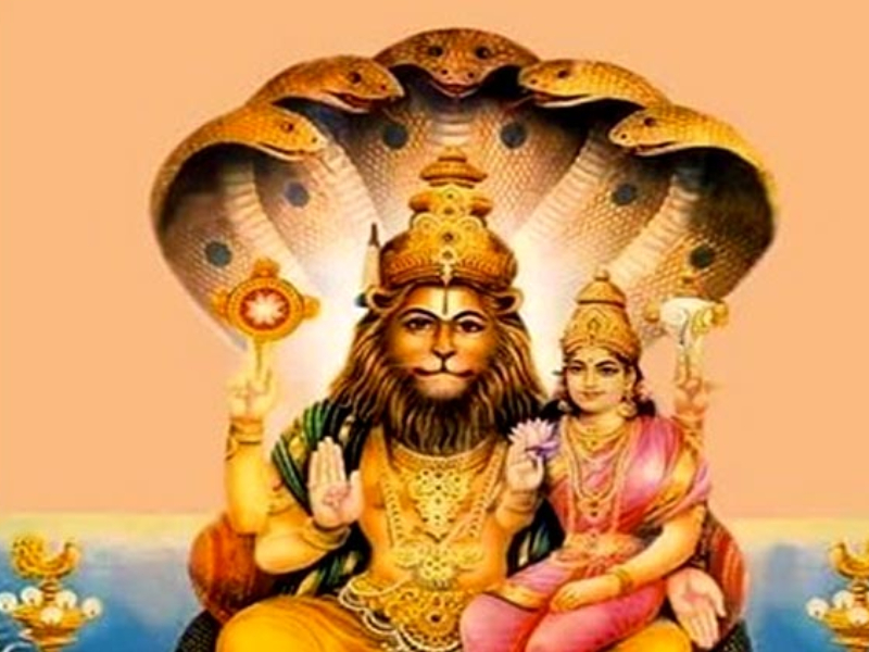 Nrusinha Navratra begins: Lakshmi Nrusinha is a boon that Shanidev does not bother those who worship God! | नृसिंह नवरात्र प्रारंभ : लक्ष्मी नृसिंह देवाची आराधना करणा-यांना शनिदेव त्रास देत नाही असे वरदानआहे!