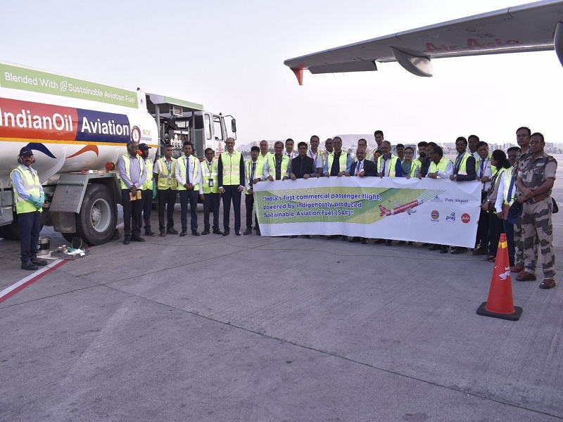 First flight from Pune to Mumbai on indigenous fuel; Use of SAF Green Fuel | स्वदेशी इंधनावर पुण्यातून मुंबईकडे झेपावले पहिले विमान; SAF ग्रीन फ्युएलचा वापर