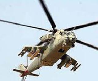 Army helicopter collapses near Bareli, 3 killed | बरेलीजवळ लष्कराचे हेलिकॉप्टर कोसळले, ३ ठार
