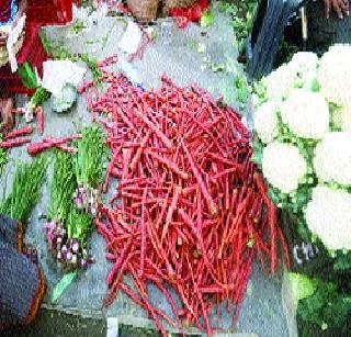 Daily demand of red pickery carrots is about 5000 kilos | लालचुटूक गाजरांची रोजची मागणी पाच हजार किलोंची