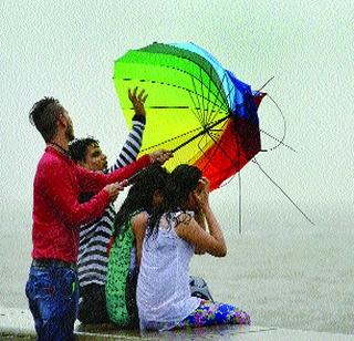 'Fine an' rain in Mumbai | मुंबईत ‘फुल्ल आॅन’ पाऊस