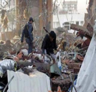 Yemen - the death of 140 civilians in a mourning day | येमेन - शोकसभेवेळी हवाई हल्ला, १४० नागरिकांचा मृत्यू