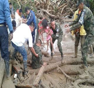 254 deaths due to landslides in Colombia | कोलंबियामध्ये भूस्खलन होऊन 254 जणांचा मृत्यू