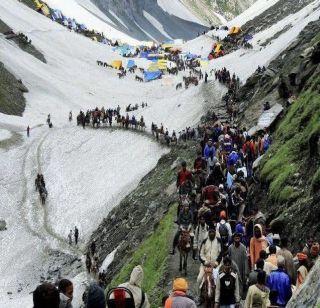 Jammu Kashmir: 80,000 pilgrims completed Amarnath Yatra in 6 days | जम्मू काश्मीर : 6 दिवसांत 80,000 यात्रेकरूंनी पूर्ण केली अमरनाथ यात्रा