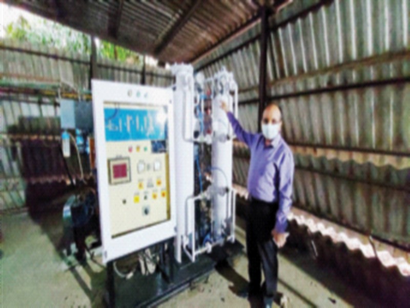 Oxygen generating machine manufactured by Ordnance Factory, Ambernath | अंबरनाथच्या ऑर्डनन्स फॅक्टरीने तयार केली ऑक्सिजननिर्मिती मशीन