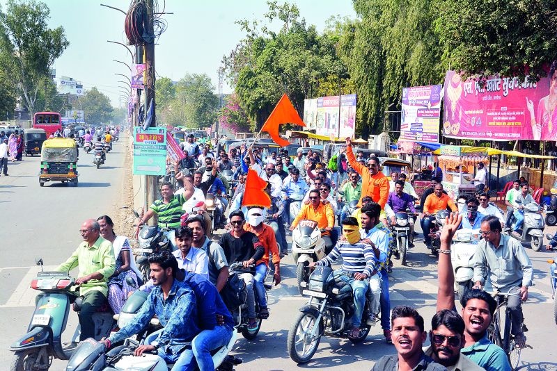 Kshatriya Mahasabha's protest rally against 'Padmavat' | ‘पद्मावत’च्या विरोधात क्षत्रिय महासभेची निषेध रॅली