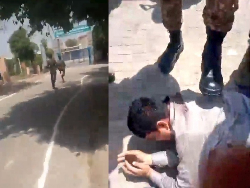 Pakistan Army Punjab Police Clash: Pakistan Army storms police station; beat police crually, the video went viral | पाकिस्तानी सैन्य पोलीस ठाण्यात घुसले; पोलिसांना पळेस्तोवर झोडपले, व्हिडीओ व्हायरल 