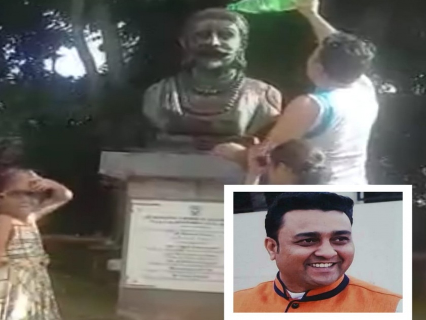 Doctor saw Chhatrapati Shivaji Maharaj statue in Mauritius and doing great work | मॉरिशसला छत्रपती शिवाजी महाराजांचा पुतळा दिसला आणि या डॉक्टरने केली 'अशी' कृती (व्हिडीओ)