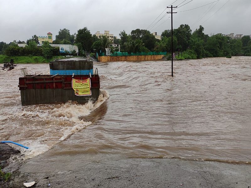 Maharashtra Rain Updates heavy rain in panvel and gadhi river overflow | Maharashtra Rain Updates : उमरोली गावाचा संपर्क तुटला, गाढी नदीने धोक्याची पातळी ओलांडली