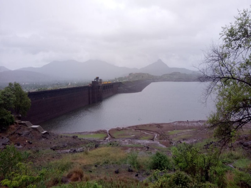 Heavy rains in the Pawana dam area | पवनाधरणक्षेत्रात जोरदार पाऊस ;पाणलोट क्षेत्रात घसघशीत वाढ