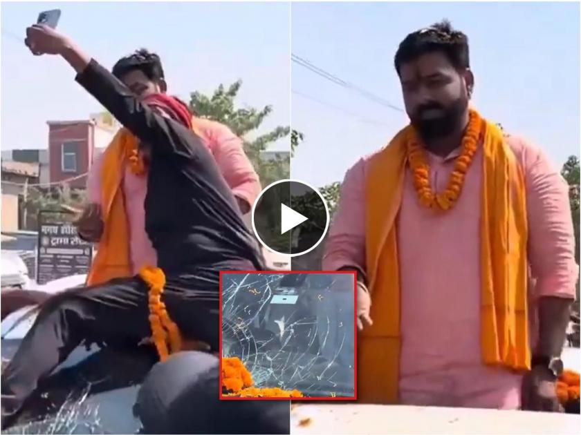 Bhojpuri film actor Pawan Singh is contesting elections from Karakat Lok Sabha constituency and a video of him campaigning is going viral | अभिनेता लोकसभेच्या रिंगणात; चाहत्याची सेल्फी अन् झाले मोठे नुकसान, पिकला एकच हशा