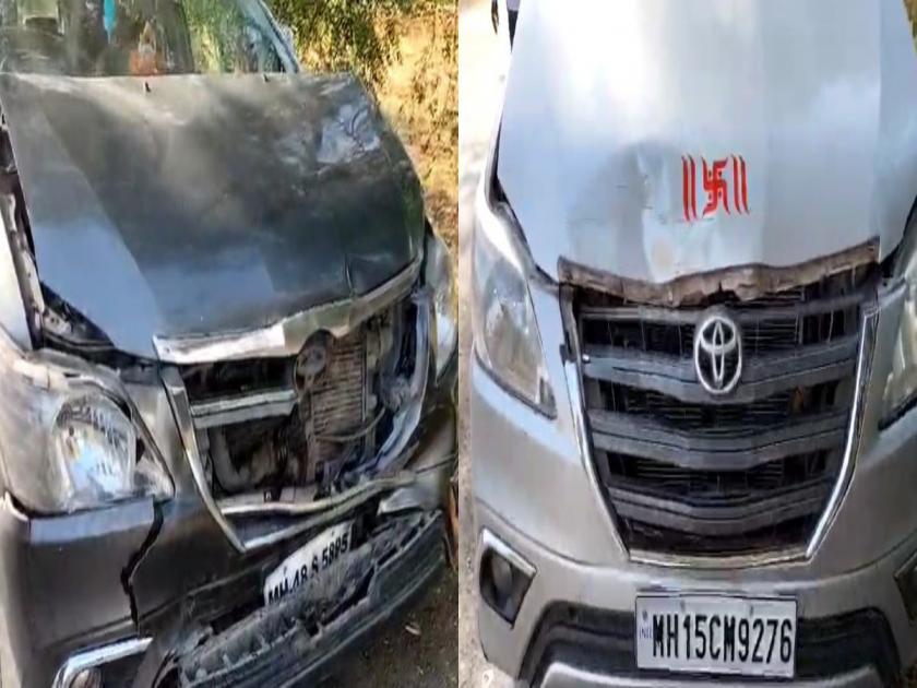 accident of Two vehicles of Sharad Pawars convoy | शरद पवार यांच्या ताफ्यातील दोन वाहने धडकली