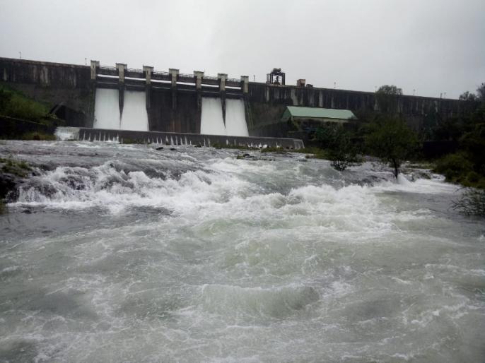 Pavana Dam in Mavla of Pimpri is 100 percent full; 3450 Cusecan Visarga begins ... | पिंपरी - चिंचवडकरांसाठी खुशखबर! मावळातील पवना धरण १०० टक्के भरलं, ३४५० क्यूसेकन विसर्ग सुरु...