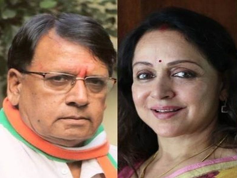 congress leader p c sharma makes objectionable comment on kailash vijayvargiya | Video - '15-20 दिवसांत हेमा मालिनींच्या गालासारखे चकाचक रस्ते होतील'