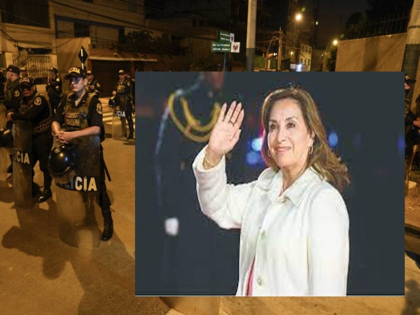 Raid on the Peru President House, the police entered by breaking the door | राष्ट्राध्यक्षांवर छापे, दरवाजा तोडून पोलिस आत घुसले