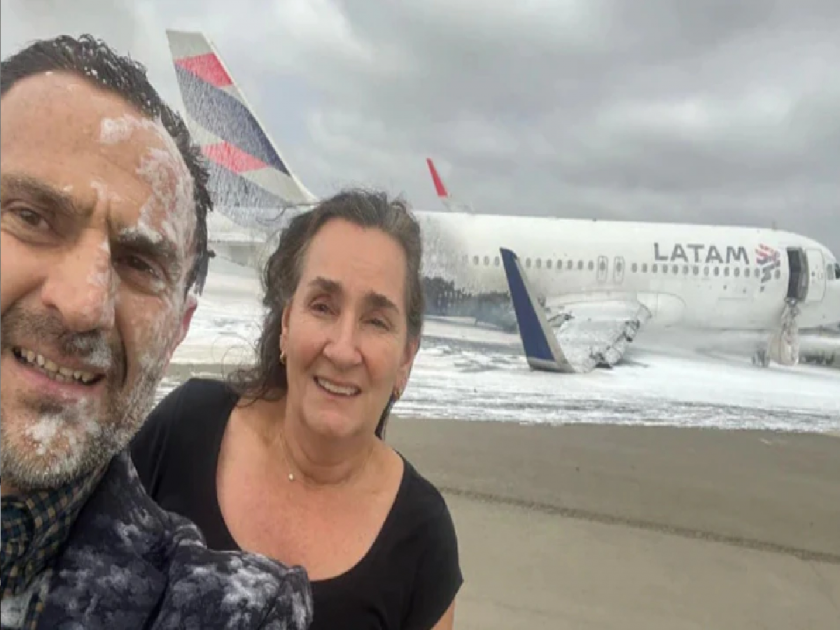 Peru Plane Crash: Couple survived from a terrible plane crash, took a happy selfie | Peru Plane Crash: दैव बलवत्तर म्हणून... भीषण विमान अपघातातून बचावले, आनंदाच्या भरात घेतली सेल्फी