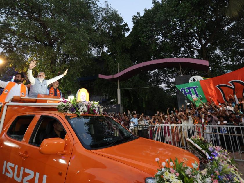 party can not manage what will they manage the country pm narendra modi road show in mumbai for lok sabha election 2024 | पक्ष सांभाळू शकत नाहीत, ते देश काय सांभाळणार? PM नरेंद्र मोदी, ‘रोड शो’मधून शक्तिप्रदर्शन