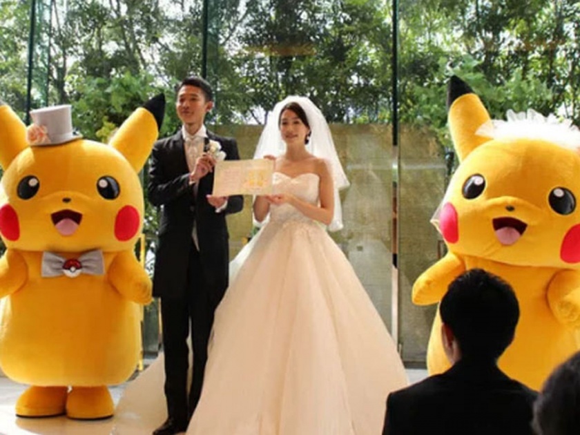 Pokemon wedding pikachu themed weddings in Japan is the new trend | 'इथे' वाढत आहे Pokemon Wedding ची क्रेझ, बघा नेमकं काय असतं यात?