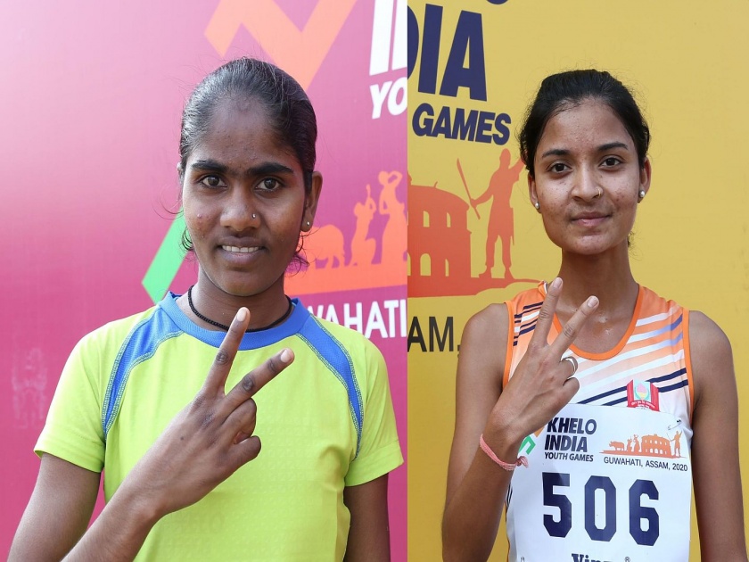 Khelo India 2020: Maharashtra farmers daughter's Rinki Powra and Poonam Sonune win medal in khelo india 2020 | खेलो इंडिया 2020 : महाराष्ट्राच्या शेतकऱ्याच्या पोरी लई हुशार; अ‍ॅथलेटिक्समध्ये रिंकी पावरा व पूनम सोनुने यांना पदक