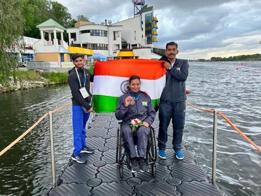 Canoeist Prachi Yadav wins bronze at 2022 ICF Paracanoe World Cup creates history becomes first Indian Canoeist to win a World Cup Medal | Prachi Yadav, Para Canoe World Cup: भारताची कन्या प्राची यादवने रचला इतिहास! पॅरा कॅनो वर्ल्डकपमध्ये पदक मिळवणारी ठरली पहिली भारतीय खेळाडू