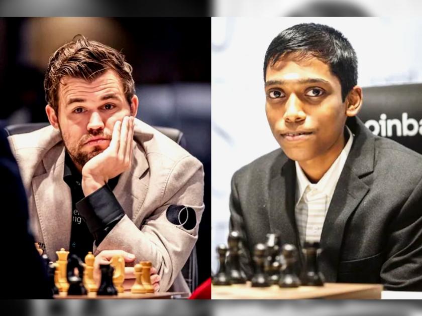 Indian 16 year old R Praggnanandhaa stuns World Champion Magnus Carlsen in Airthings Masters Chess Championship | Praggnanandhaa vs Magnus carlsen : अभिमानास्पद! भारताचा १६ वर्षीय ग्रँडमास्टर आर प्रग्यानंद याने 'वर्ल्ड चॅम्पियन' मॅग्नस कार्लसनचा केला पराभव; ३९ चालींमध्ये गुडघे टेकायला भाग पाडलं!