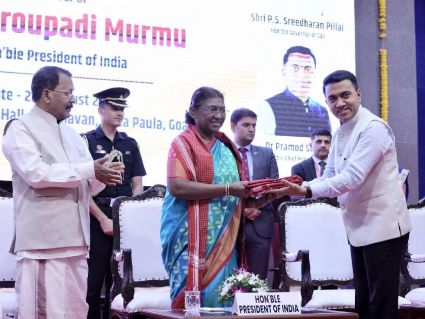 goa spectacular progress in development praised president draupadi murmu | विकासामध्ये गोव्याची नेत्रदीपक प्रगती; राष्ट्रपती मुर्मू, नागरी स्वागत सोहळ्यात गौरवोद्गार