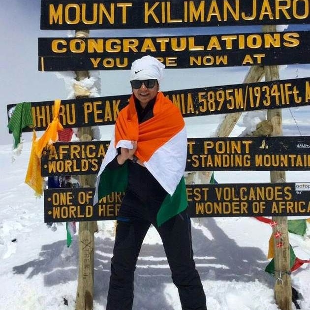 Amravati's daughter launches Mount Kilimanjaro, national flag | अमरावतीच्या कन्येने माऊंट किलिमंजारोवर रोवला राष्ट्रध्वज