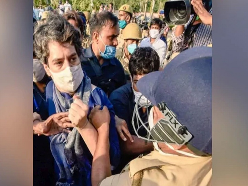 Take immediate action against the police who manhandled Priyanka Gandhi demands bjp leader chitra wagh | "प्रियांका गांधींचा कुर्ता पकडणाऱ्या पोलिसावर तत्काळ कारवाई करा"