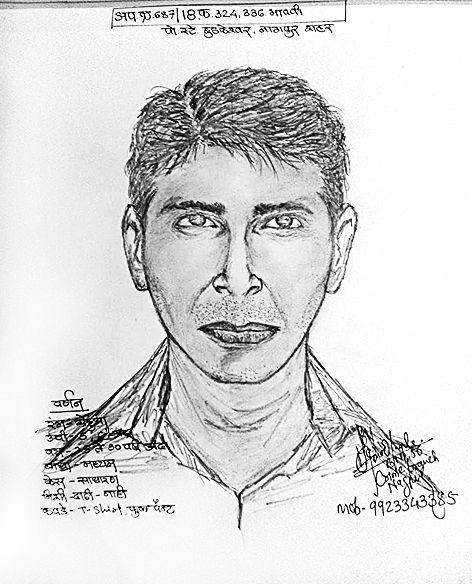 Release Sketch of Psycho Killer in Nagpur | नागपुरातील सायको किलरचे स्केच जारी