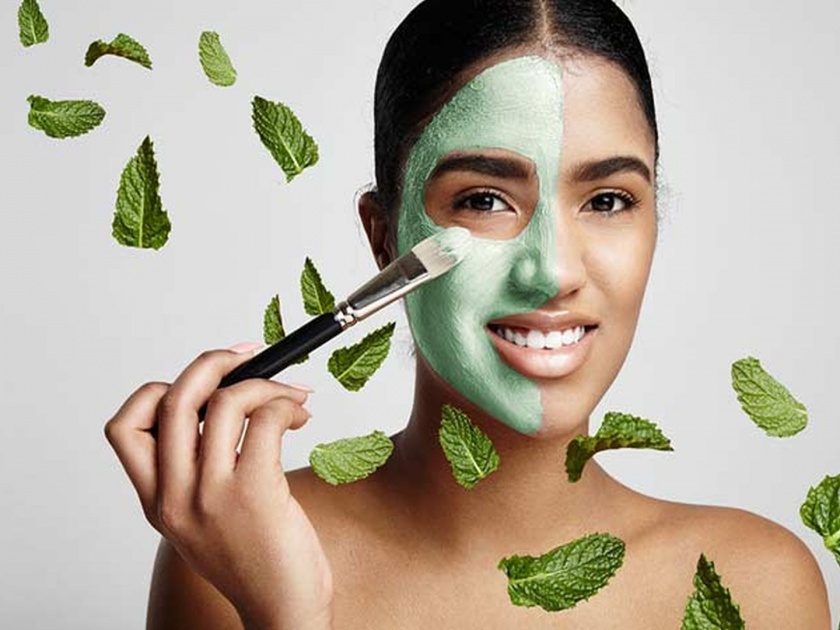 Beauty tips pudina and gulab jal face pack for skin care or healthy skin | बदलत्या वातावरणात पुदिना आणि गुलाब पाण्याचा फेसपॅक वापरा; सर्व समस्या दूर करा