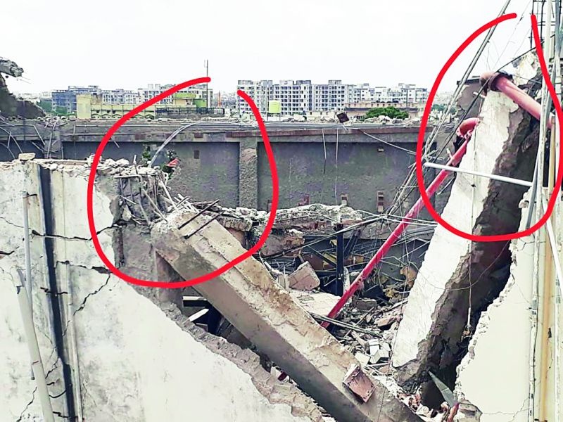 Poonam Mall collapsed in Nagpur , A guard was killed | नागपुरात पूनम मॉलची भींत पडून चौकीदार ठार