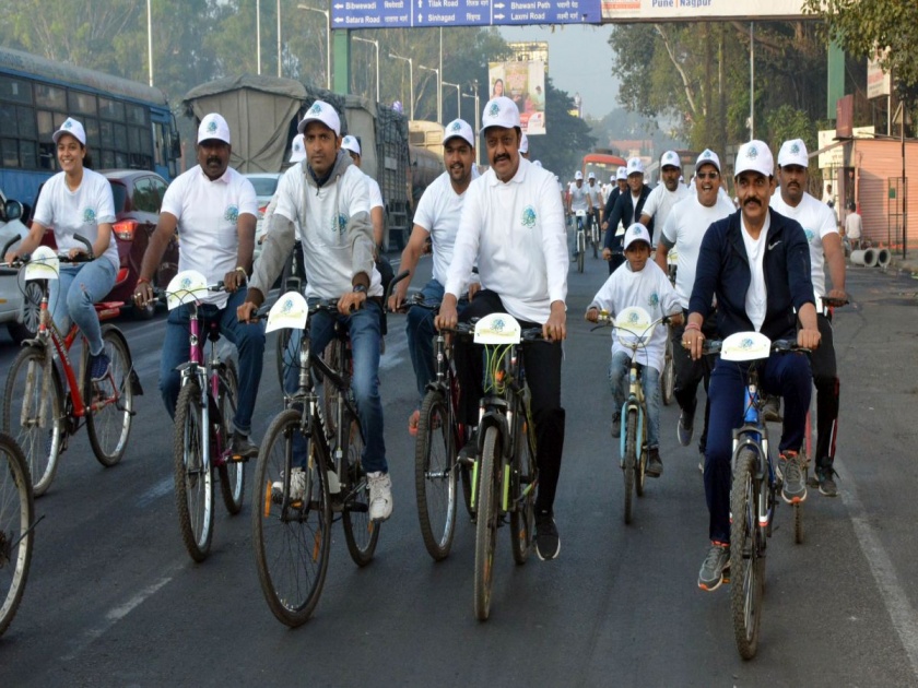 Organized Cyclothon Organized by Bharat Petroleum Corporation | भारत पेट्रोलियम कॉपोर्रेशनतर्फे सक्षम सायक्लॉथॉनचे आयोजन 