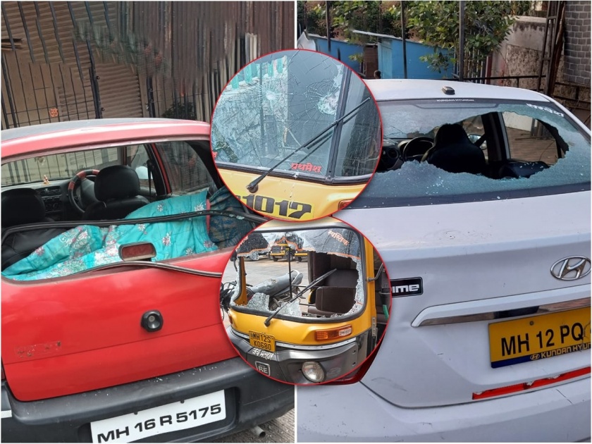 Car bike vandalism session continues in Pune; Fifteen to twenty cars were smashed in Taljai area | Pune: पुण्यात गाड्यांच्या तोडफोडीचे सत्र सुरूच; तळजाई परिसरात पंधरा ते वीस गाड्या फोडल्या