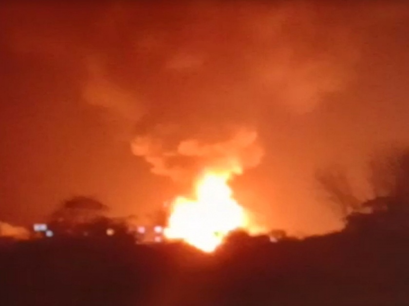 The fire broke out at a chemical company in Kurkumbh | कुरकुंभ येथील रासायनिक कंपनीला भीषण आग