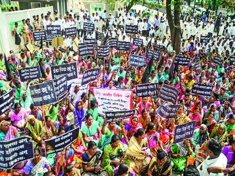 We do not like airports !; Resistance of residents of Purandar's seven villages | आम्हाला विमानतळ नकोच!; पुरंदरच्या सात गावांतील रहिवाशांचा विरोध