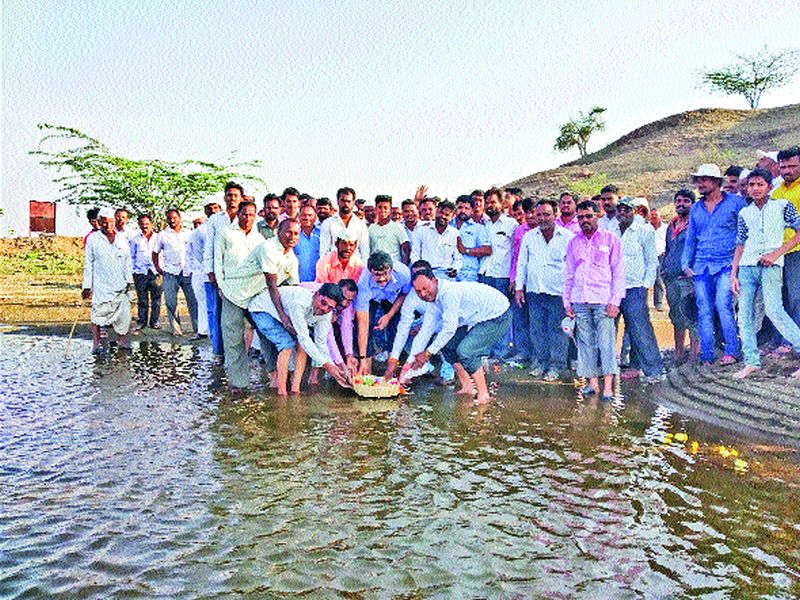 Kharla reached Purandar bay water | खोरला पोहोचले पुरंदर उपसाचे पाणी