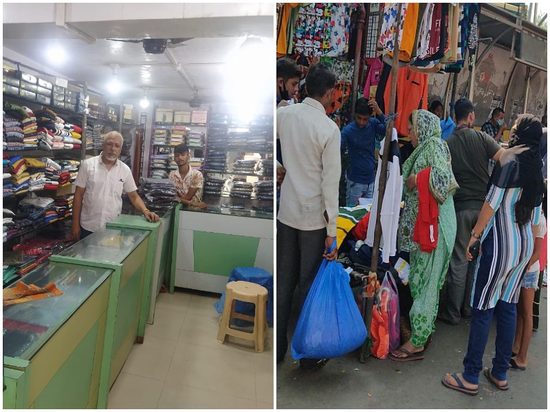 In Mira Bhayander, there are no customers in the shop, but the peddlers have a big crowd | मीरा भाईंदरमध्ये दुकानात शुकशुकाट, फेरीवाल्यांची मात्र दिवाळी