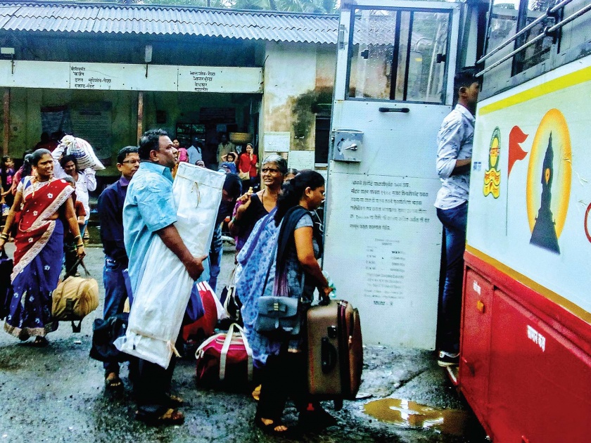The return journey of Ganesh devotees begins | गणेशभक्तांचा परतीचा प्रवास सुरू; मुंबई-गोवा महामार्गावर पोलिसांचे नियोजन