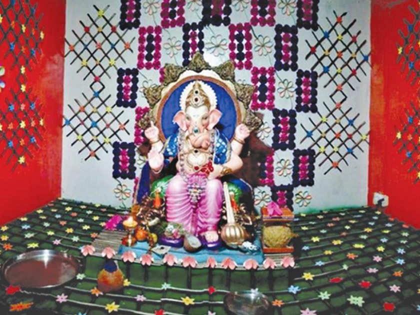 Aarekar I, a ten-day domestic Ganapati decorator | दहा दिवसीय घरगुती गणपती सजावटीत आरेकर प्रथम