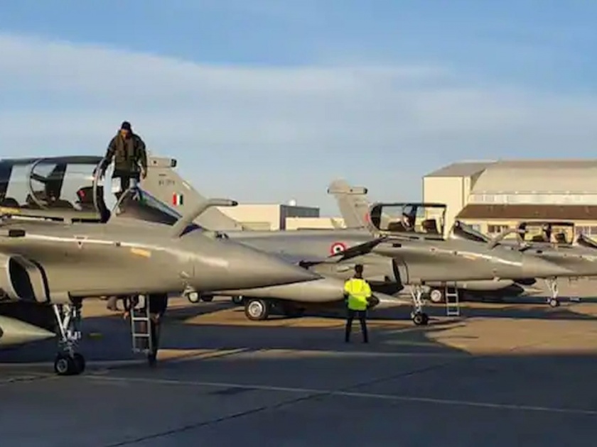 four more rafale aircraft arrive in india from france first squadron of rafale aircrafts completed | बलसागर भारत होवो! भारतात आणखी ४ राफेल विमानं दाखल; पहिली स्क्वॉड्रन पूर्ण