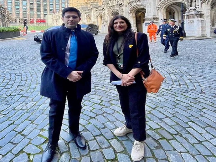 AAP leader Raghav Chadha shocked by visit of British woman MP Preet Kaur Gill, BJP criticized after photo went viral | त्या ब्रिटिश महिला खासदारासोबतच्या फोटोमुळे AAP नेते राघव चड्डा अचणीत, भाजपाची टीका, कारण काय?