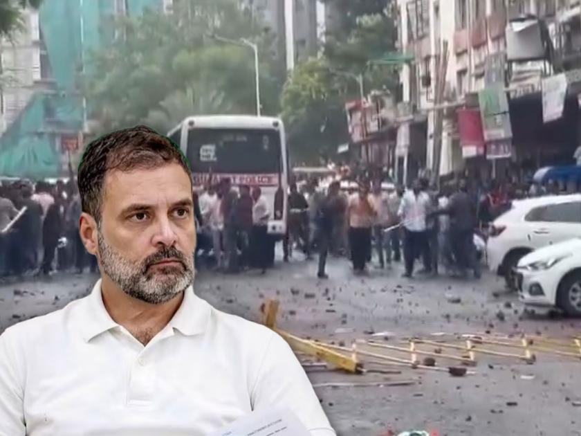 Opposition leader Rahul Gandhi commented on the stone pelting outside the Gujarat Congress office | "भाजपने माझं म्हणणं खरं ठरवलं"; गुजरातमधल्या दगडफेकीवरुन राहुल गांधी आक्रमक