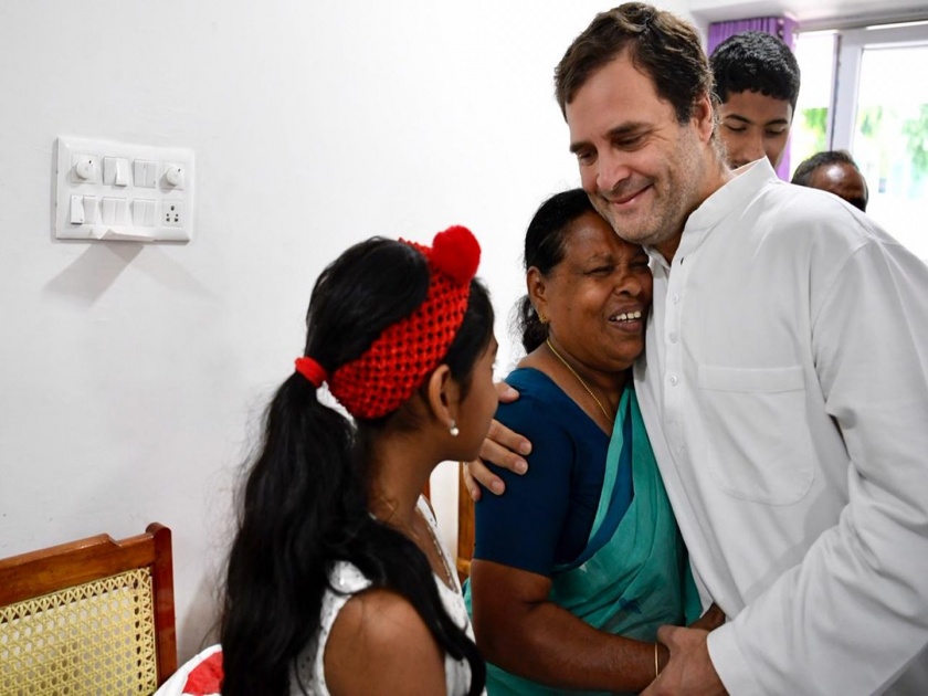  Rahul Gandhi met Rajmma | जन्‍मावेळी उपस्‍थित असलेल्या 'राजम्‍मा' यांची राहुल गांधींनी घेतली भेट