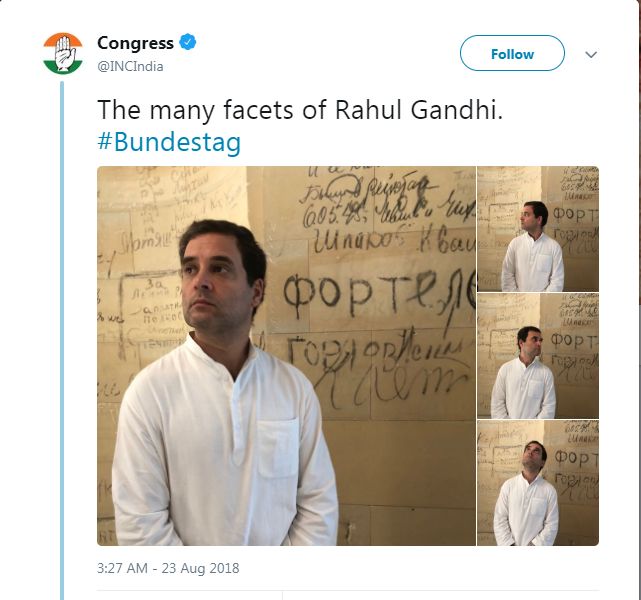 bjp cant control retweeting photos of Rahul Gandhi | राहुल गांधी यांचे हे फोटो भाजपही रिट्विट करण्यापासून रोखू शकत नाही तेव्हा....