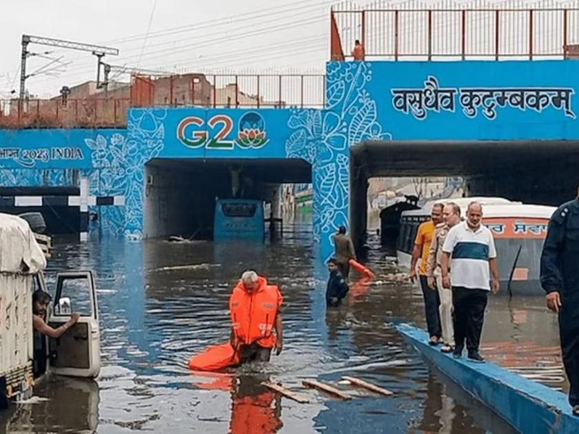 Rainstorm in Delhi, three people including two children drowned in water  | दिल्लीत पावसाचा धुमाकूळ, पाण्यात बुडून दोन मुलांसह तिघांचा मृत्यू 