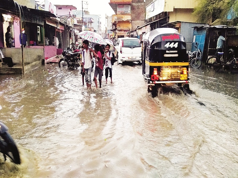 Rain in Marathwada; Revival of crops | मराठवाड्यात ठिकठिकाणी पाऊस; पिकांना संजीवनी
